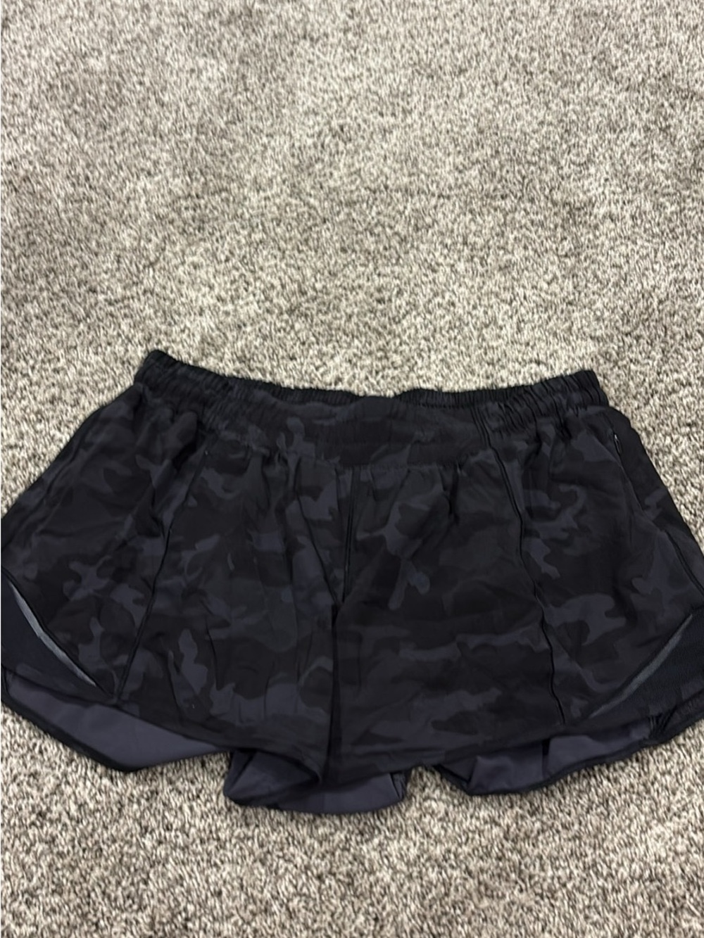 lululemon athletica Black Camo Athletic Shorts